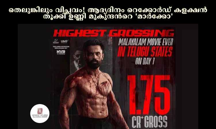 തെലുങ്കിലും വിപ്ലവം! ആദ്യദിനം റെക്കോര്‍ഡ് കളക്ഷൻ തൂക്കി ഉണ്ണി മുകുന്ദന്‍റെ ‘മാര്‍ക്കോ’